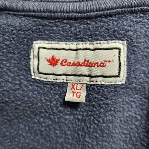 Vintage Canadiana Women's Hoodie Size XL Fleece Lined Full Zip - Picture 5 of 6